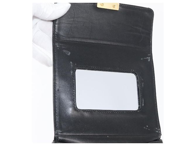 Borsa Gianni Versace in vernice nero e oro Auth BA13187 D'oro - vista 16