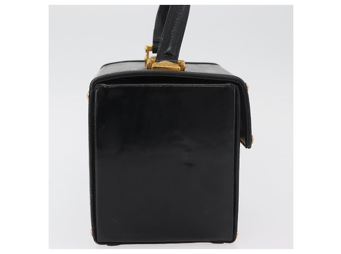 Borsa Gianni Versace in vernice nero e oro Auth BA13187 D'oro - vista 5