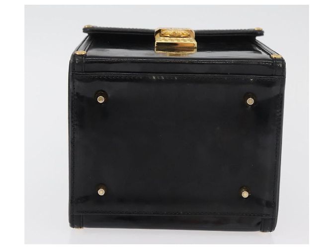 Borsa Gianni Versace in vernice nero e oro Auth BA13187 D'oro - vista 9