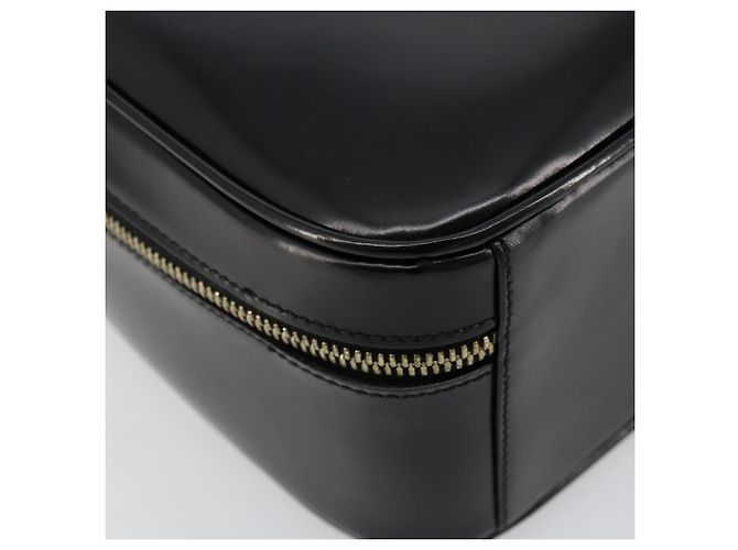 Beauty Case GUCCI Bamboo Vernice 2way Nero Oro 000 270 0323 Auth 180050 D'oro - vista 13