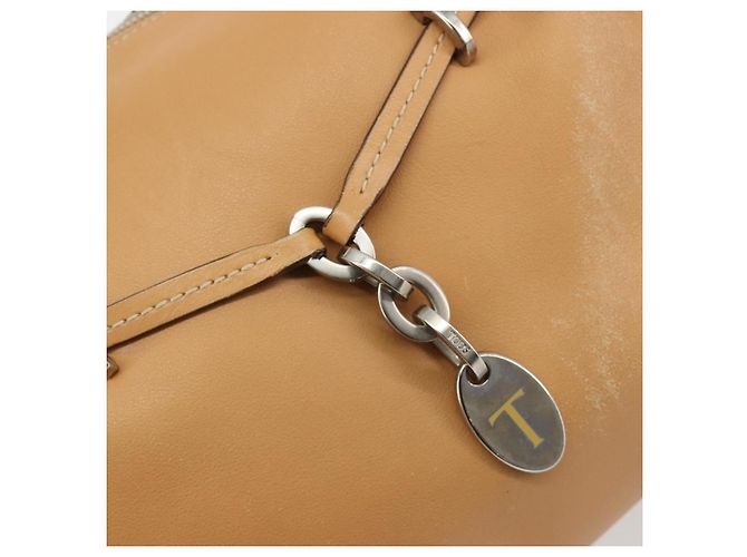 Autre Marque Borsa a tracolla TOD'S in pelle marrone argento ka4498A - vista 15