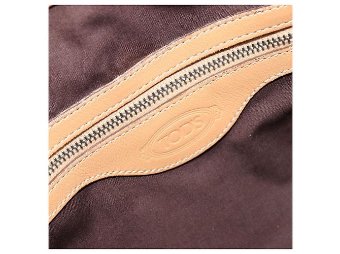 Autre Marque Borsa a tracolla TOD'S in pelle marrone argento ka4498A - vista 17