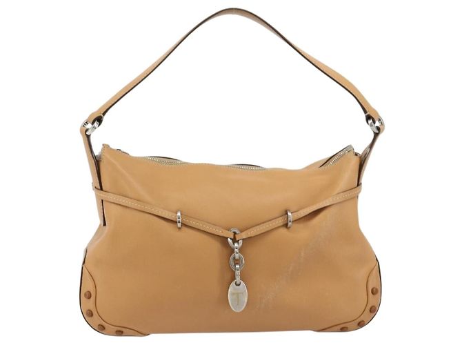 Autre Marque Borsa a tracolla TOD'S in pelle marrone argento ka4498A - vista 2