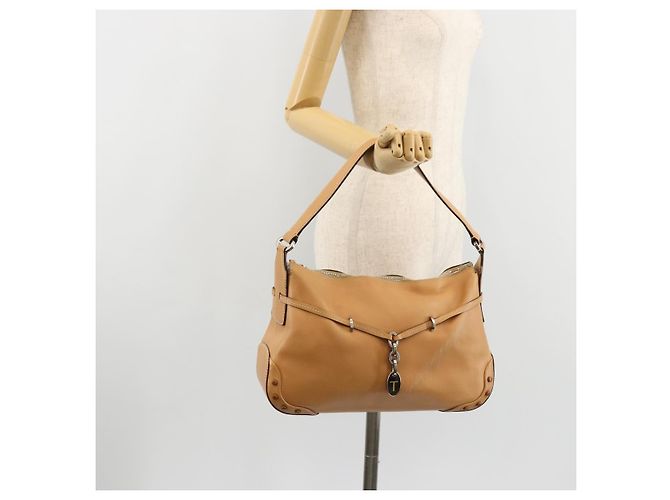 Autre Marque Borsa a tracolla TOD'S in pelle marrone argento ka4498A - vista 24