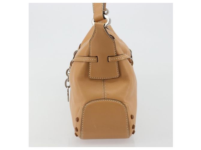 Autre Marque Borsa a tracolla TOD'S in pelle marrone argento ka4498A - vista 4