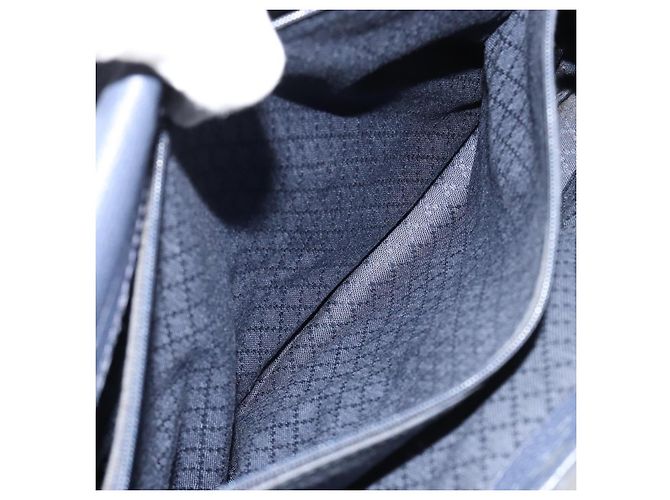 Borsa Tote GUCCI Bamboo in scamosciato blu navy e oro 002 123 0322 Auth 180219 D'oro - vista 23