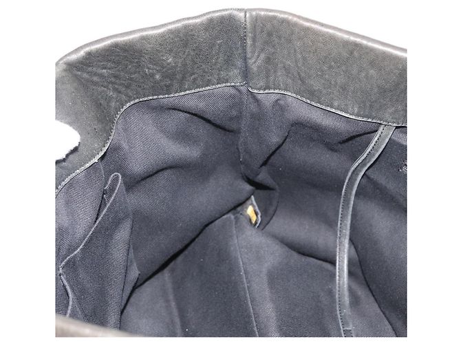 CHANEL 2.55 Matelasse Hand Bag Lamb Skin Black Silver CC Auth bs35399A Nero Argento - vista 18