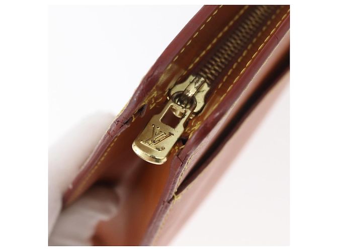 LOUIS VUITTON Epi Pochette Homme Clutch Marrone Zipangu M52528 Auth BA13179 - vista 12