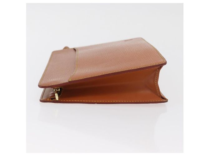 LOUIS VUITTON Epi Pochette Homme Clutch Marrone Zipangu M52528 Auth BA13179 - vista 5