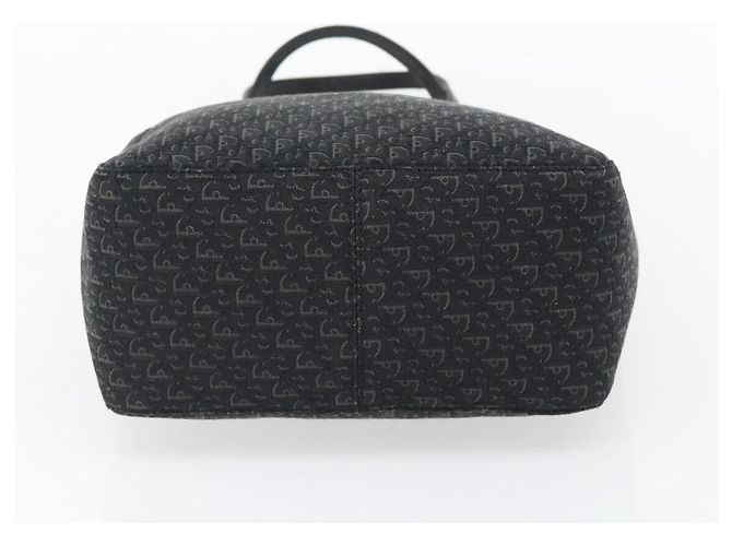 Borsa a Spalla Christian Dior Trotter Canvas Nera Argento Auth 182504A Nero - vista 9