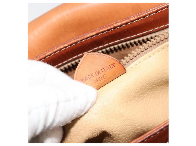 Céline Borsa a Spalla CELINE Macadam Canvas PVC Pelle Marrone Oro Auth BA13077 D'oro - vista 24