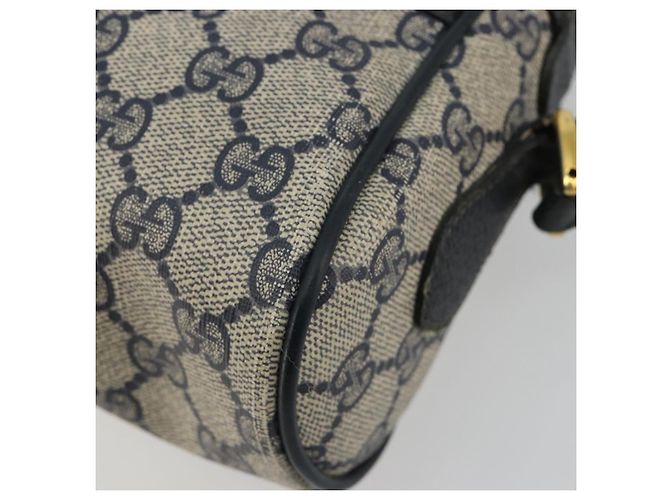 Borsa a tracolla GUCCI GG Supreme Sherry Line PVC Blu Navy Oro 119 02 087 Auth BA13075 D'oro - vista 10