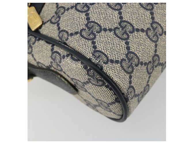 Borsa a tracolla GUCCI GG Supreme Sherry Line PVC Blu Navy Oro 119 02 087 Auth BA13075 D'oro - vista 11
