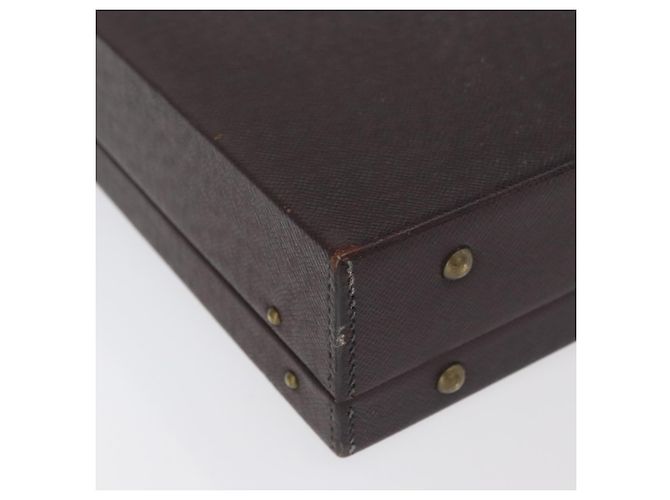 LOUIS VUITTON Taiga President Briefcase Acajou M30006 LV Auth 181846 Marrone - vista 12