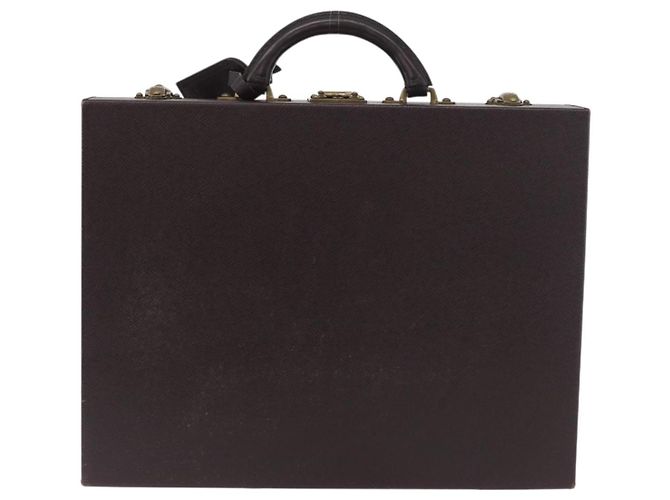 LOUIS VUITTON Taiga President Briefcase Acajou M30006 LV Auth 181846 Marrone - vista 2