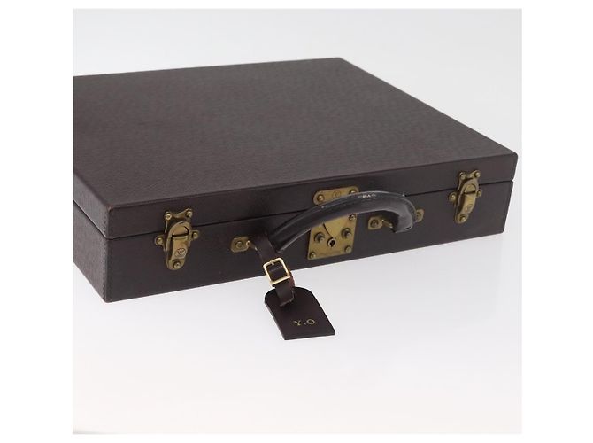 LOUIS VUITTON Taiga President Briefcase Acajou M30006 LV Auth 181846 Marrone - vista 6