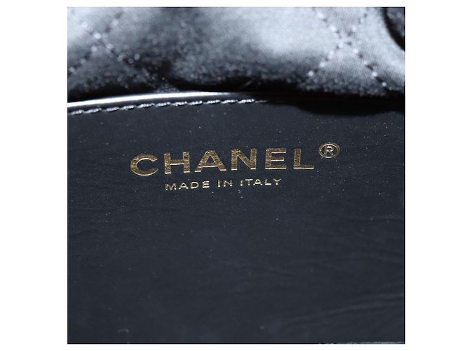 CHANEL Chanel 22 Mini Bag Lammfell 2way Rot Gold CC Authentisch 181415SM Golden - Ansicht 19