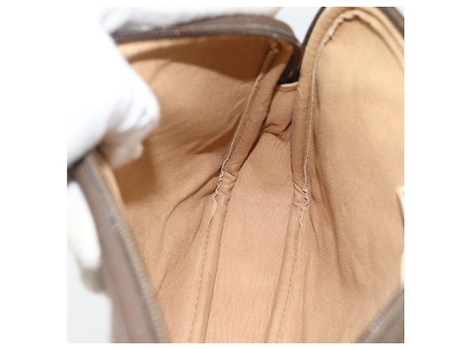 Borsa a Spalla GUCCI GG Supreme PVC Beige Oro 97 02 068 Auth 182397 D'oro - vista 18