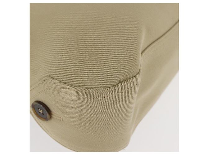 Borsa a tracolla Salvatore Ferragamo Gancini in tela beige e argento Auth BA13175 - vista 11