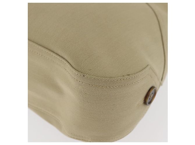 Borsa a tracolla Salvatore Ferragamo Gancini in tela beige e argento Auth BA13175 - vista 14