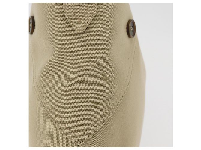 Borsa a tracolla Salvatore Ferragamo Gancini in tela beige e argento Auth BA13175 - vista 6