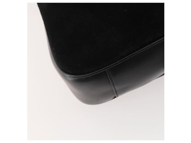 Borsa a Spalla GUCCI Bamboo Suede 2way Nero Oro 001 2404 1638 0 Auth 180224 D'oro - vista 15