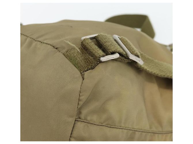 Rucksack PRADA Nylon Khaki Silver Auth 171259 Silber - Ansicht 14