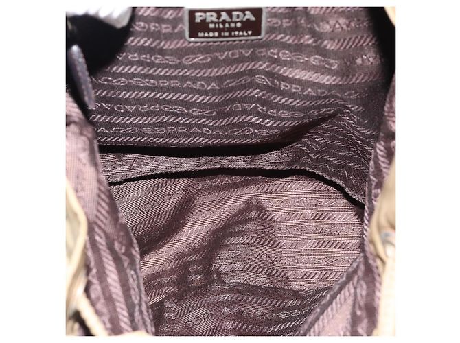 Rucksack PRADA Nylon Khaki Silver Auth 171259 Silber - Ansicht 20