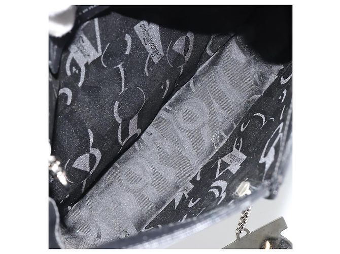 Borsa a tracolla Salvatore Ferragamo Gancini in pelle nera argento Auth BA12954 Nero - vista 16