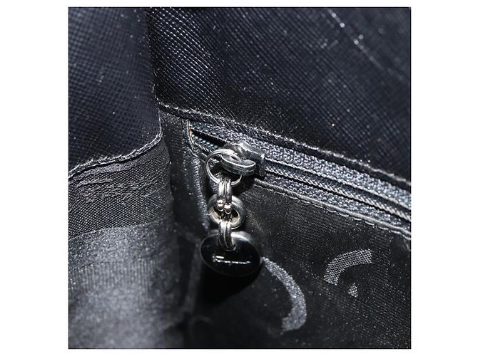 Borsa a tracolla Salvatore Ferragamo Gancini in pelle nera argento Auth BA12954 Nero - vista 19