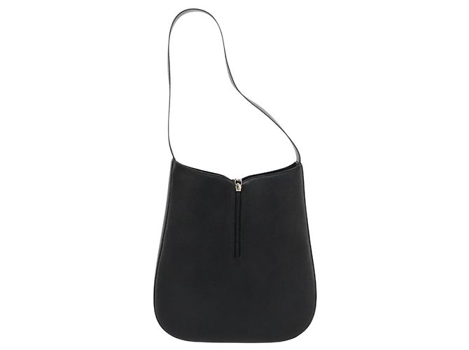 Borsa a tracolla Salvatore Ferragamo Gancini in pelle nera argento Auth BA12954 Nero - vista 3