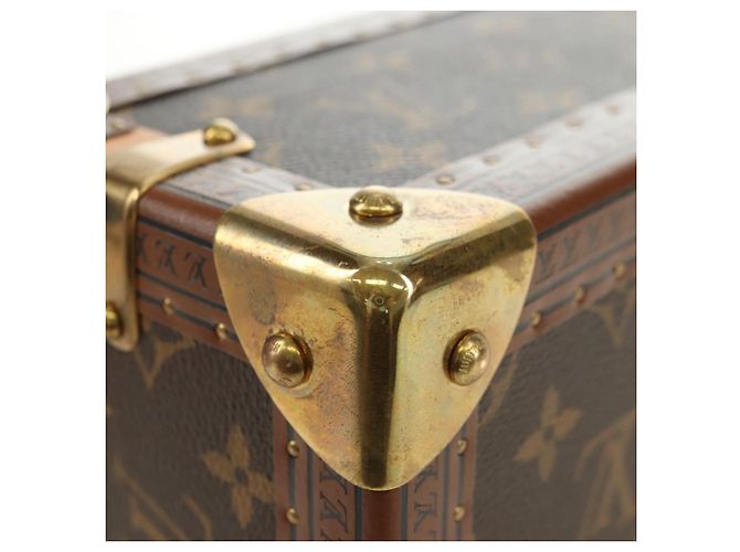 LOUIS VUITTON Monogram Coffretrezor 20 Jewelry Box Marron LV Auth 181425SM Monogramme - vue 10