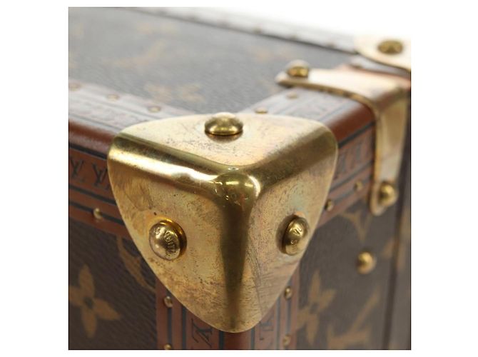 LOUIS VUITTON Monogram Coffretrezor 20 Jewelry Box Marron LV Auth 181425SM Monogramme - vue 11