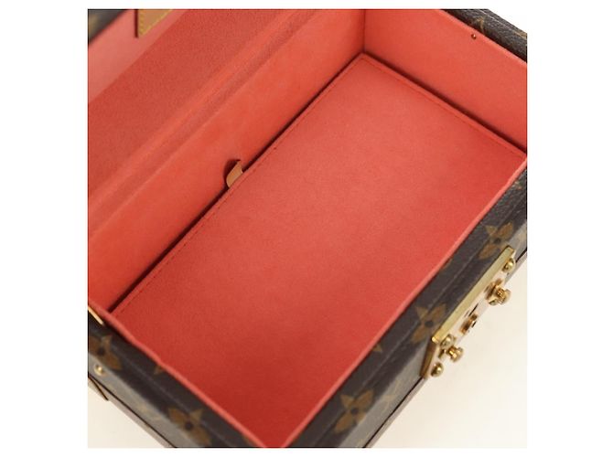 LOUIS VUITTON Monogram Coffretrezor 20 Jewelry Box Marron LV Auth 181425SM Monogramme - vue 17