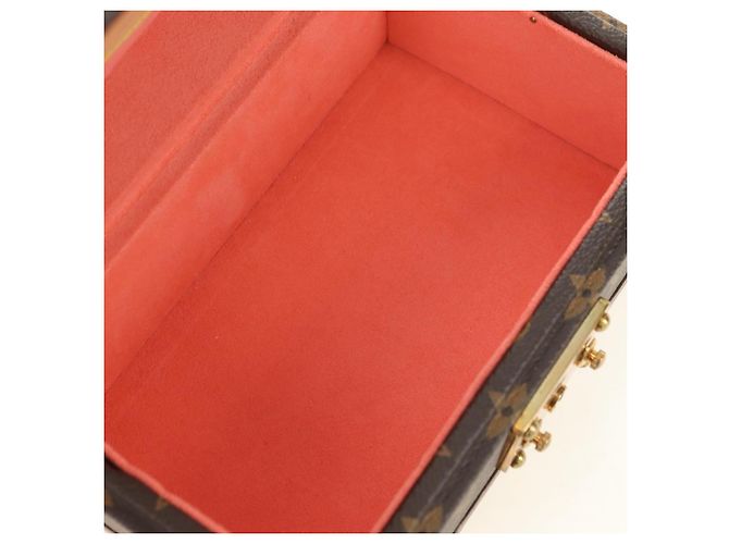 LOUIS VUITTON Monogram Coffretrezor 20 Jewelry Box Marron LV Auth 181425SM Monogramme - vue 19