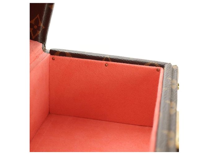 LOUIS VUITTON Monogram Coffretrezor 20 Jewelry Box Marron LV Auth 181425SM Monogramme - vue 20