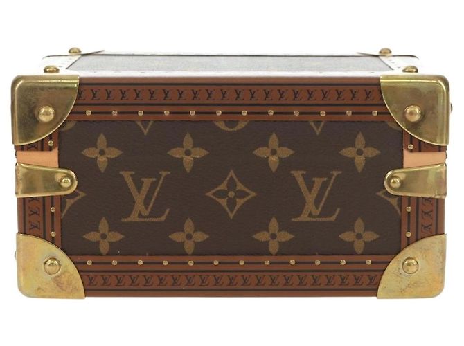 LOUIS VUITTON Monogram Coffretrezor 20 Jewelry Box Marron LV Auth 181425SM Monogramme - vue 3
