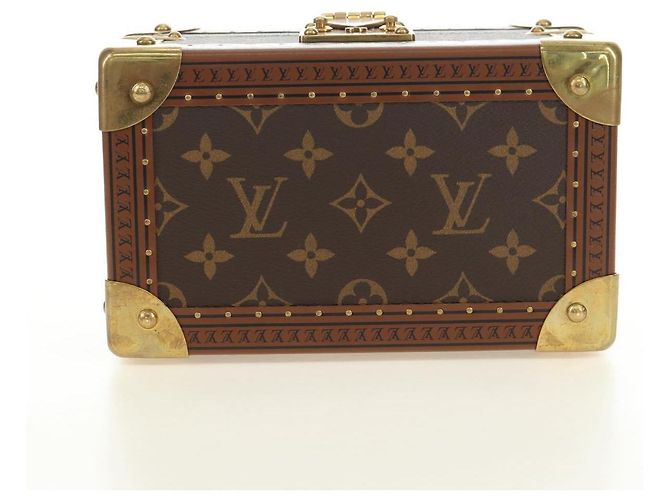 LOUIS VUITTON Monogram Coffretrezor 20 Jewelry Box Marron LV Auth 181425SM Monogramme - vue 7