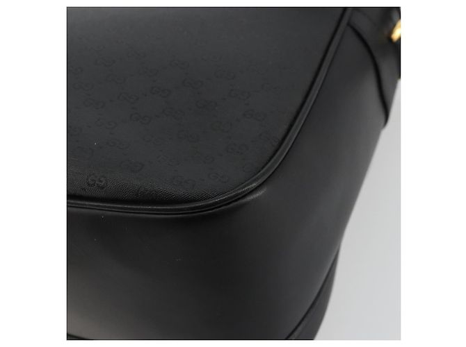 Borsa a Spalla GUCCI Micro GG Supreme PVC Nero Oro 001 256 1044 Auth 180209 D'oro - vista 12