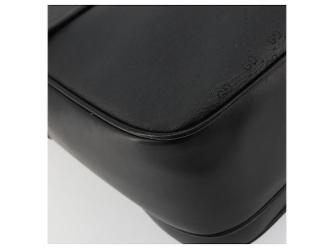 Borsa a Spalla GUCCI Micro GG Supreme PVC Nero Oro 001 256 1044 Auth 180209 D'oro - vista 13
