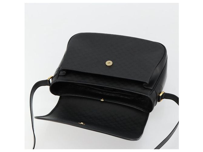 Borsa a Spalla GUCCI Micro GG Supreme PVC Nero Oro 001 256 1044 Auth 180209 D'oro - vista 15