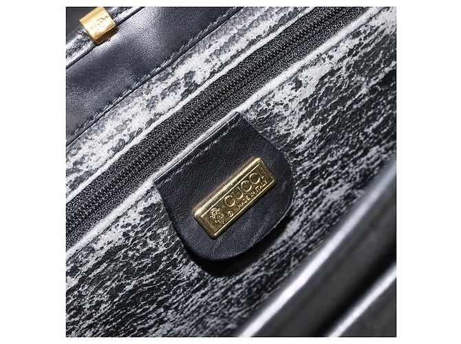 Borsa a Spalla GUCCI Micro GG Supreme PVC Nero Oro 001 256 1044 Auth 180209 D'oro - vista 16