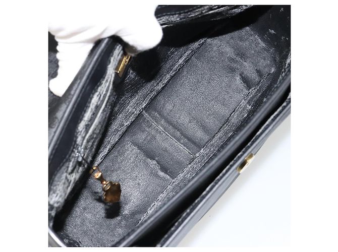 Borsa a Spalla GUCCI Micro GG Supreme PVC Nero Oro 001 256 1044 Auth 180209 D'oro - vista 17
