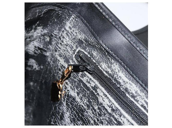 Borsa a Spalla GUCCI Micro GG Supreme PVC Nero Oro 001 256 1044 Auth 180209 D'oro - vista 20
