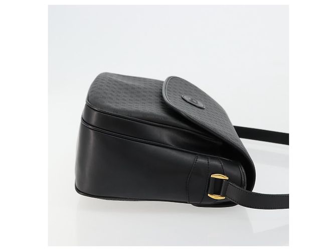 Borsa a Spalla GUCCI Micro GG Supreme PVC Nero Oro 001 256 1044 Auth 180209 D'oro - vista 4