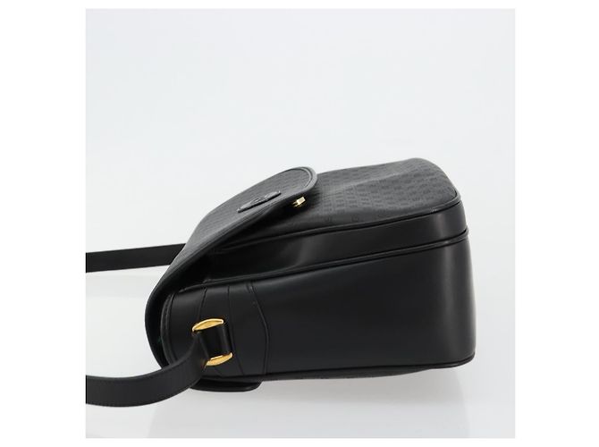 Borsa a Spalla GUCCI Micro GG Supreme PVC Nero Oro 001 256 1044 Auth 180209 D'oro - vista 5