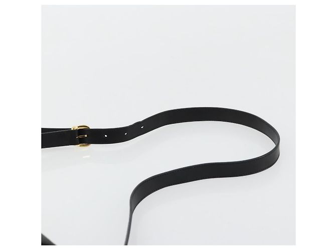 Borsa a Spalla GUCCI Micro GG Supreme PVC Nero Oro 001 256 1044 Auth 180209 D'oro - vista 8