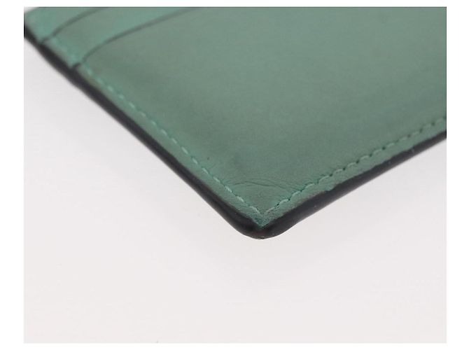 LOEWE Studio Ghibli Susuwatari Spirited Away Tarjetero de cuero Auth 167363M Verde - vista 15