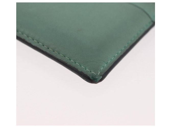 LOEWE Studio Ghibli Susuwatari Spirited Away Tarjetero de cuero Auth 167363M Verde - vista 16