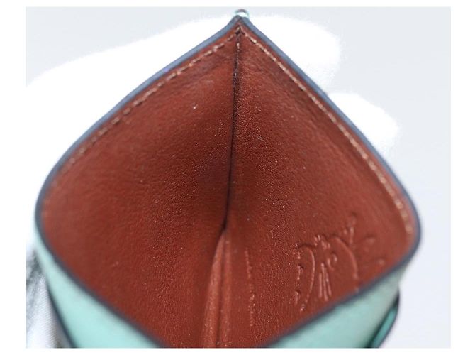 LOEWE Studio Ghibli Susuwatari Spirited Away Tarjetero de cuero Auth 167363M Verde - vista 19